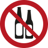 Proibido consumir álcool e drogas.