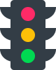 É proibido avançar o sinal vermelho do semáforo.